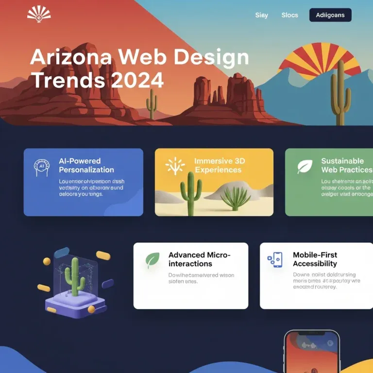 Web Design Top Web Design Trends in Arizona for 2024 1 A website page titled