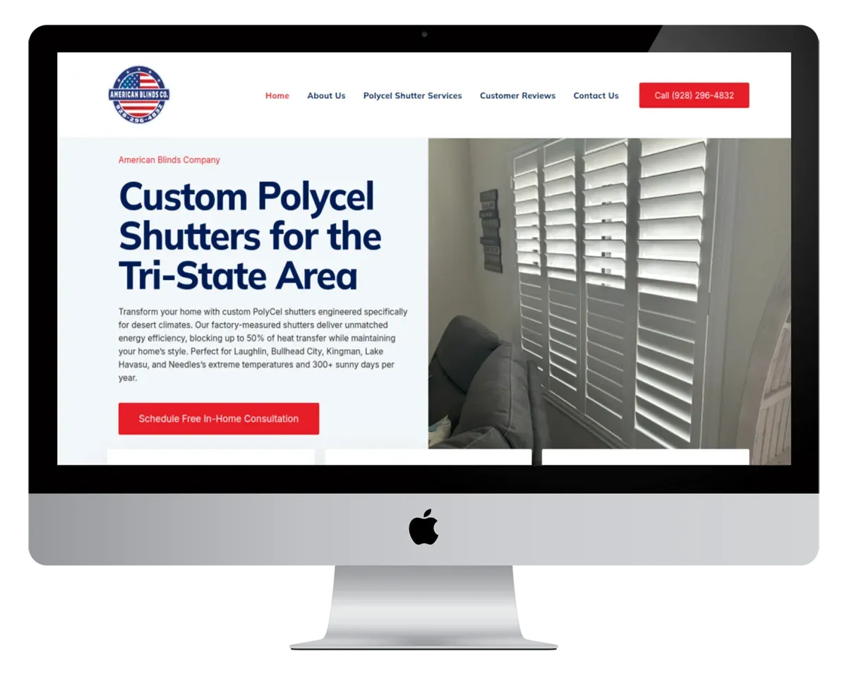 Kingman website example mockup